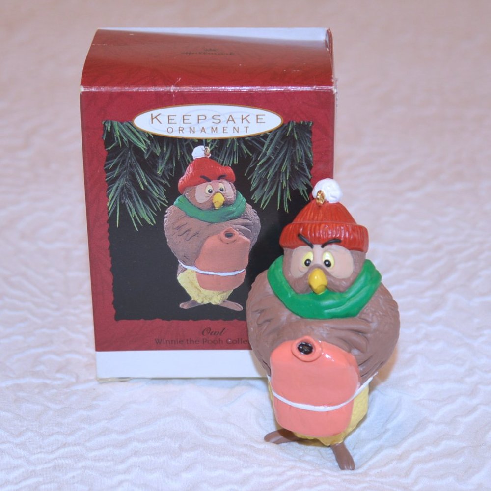 4/$20 Hallmark Owl Winnie-the-Pooh Keepsake Christmas Ornament